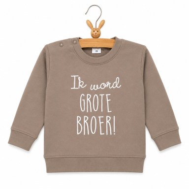 Sweater, trui, Ik, word, grote, broer, beige